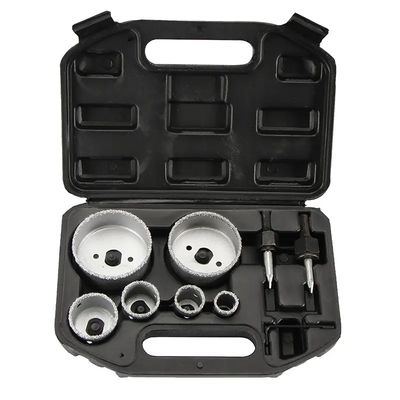 9PC টংস্টেন কার্বাইড হোল সেট 19mm-83mm মেটাল হোল সেট কিট