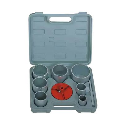Καλή τιμή 9PC Tungsten Carbide Gritted Hole Saw Kit / Holesaw Set 2-1/4 ίντσες βάθος κοπής σε απευθείας σύνδεση