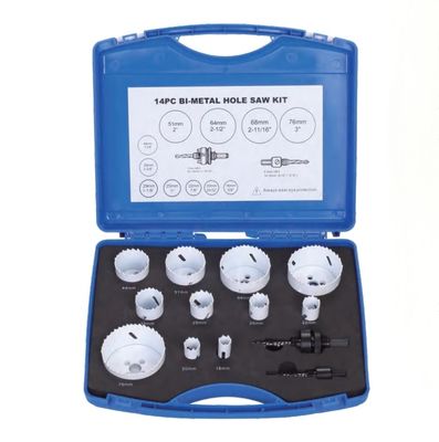 Bom preço Pintura HSS 13 Piece Hole Saw Kit Bi Metal Tamanho 5/6 