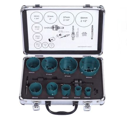 ราคาดี Bi Metal 13 Pc Hole Saw Kit สําหรับเหล็ก ความลึกการตัด 38mm / 44mm / 47mm ออนไลน์
