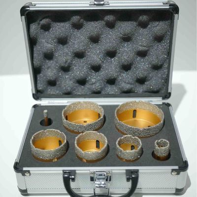 좋은 가격 컬러 페인팅 7PC 진공 융합 다이아몬드 구멍 톱 키트 1/4
