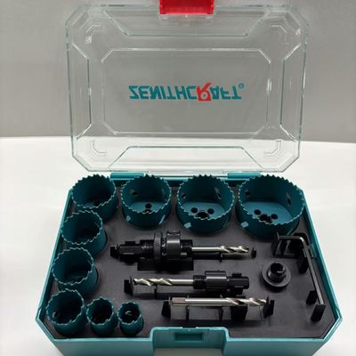 calidad HSS 13pc Bi Metal Hole Saw Set 38mm / 44mm / 47mm Profundidad de corte fábrica