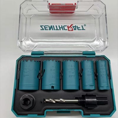 Kalite 7PC Bi Metal Delik Çakma Kit Yüksek Hızlı Çelik HSS Dişleri Fabrika