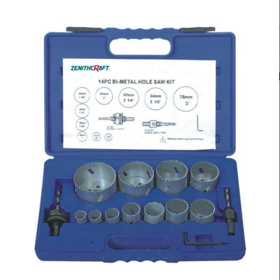 품질 14PC 바이 마텔 구멍 톱 세트 출력 0.75mm 미만의 페인트 표면 마무리 공장