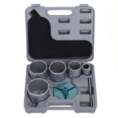 Good price 92HRC 7PC Tungsten Carbide Hole Saw Kit 25mm Cutting Depth For Acoustic Tile online